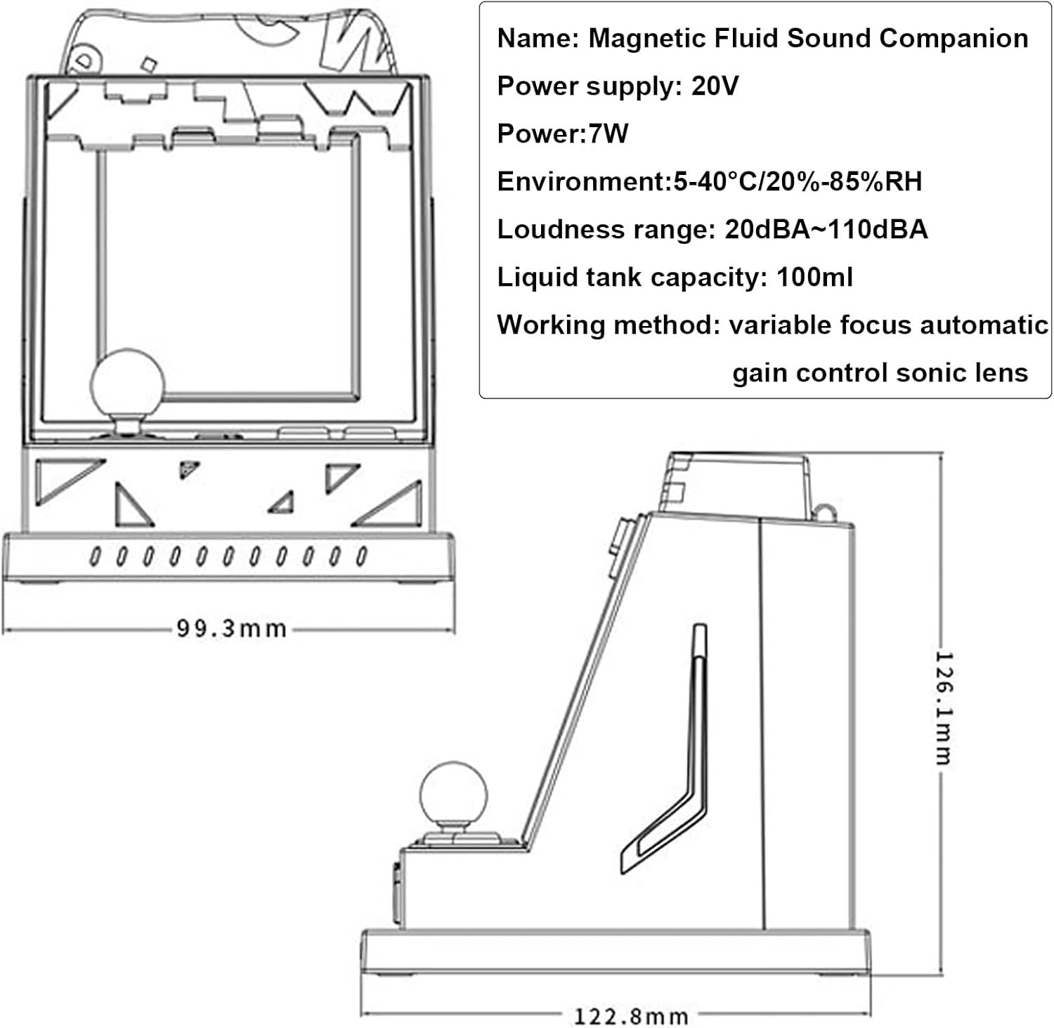 Magnetic fluid game machine - interactive music controls magnetic fluid