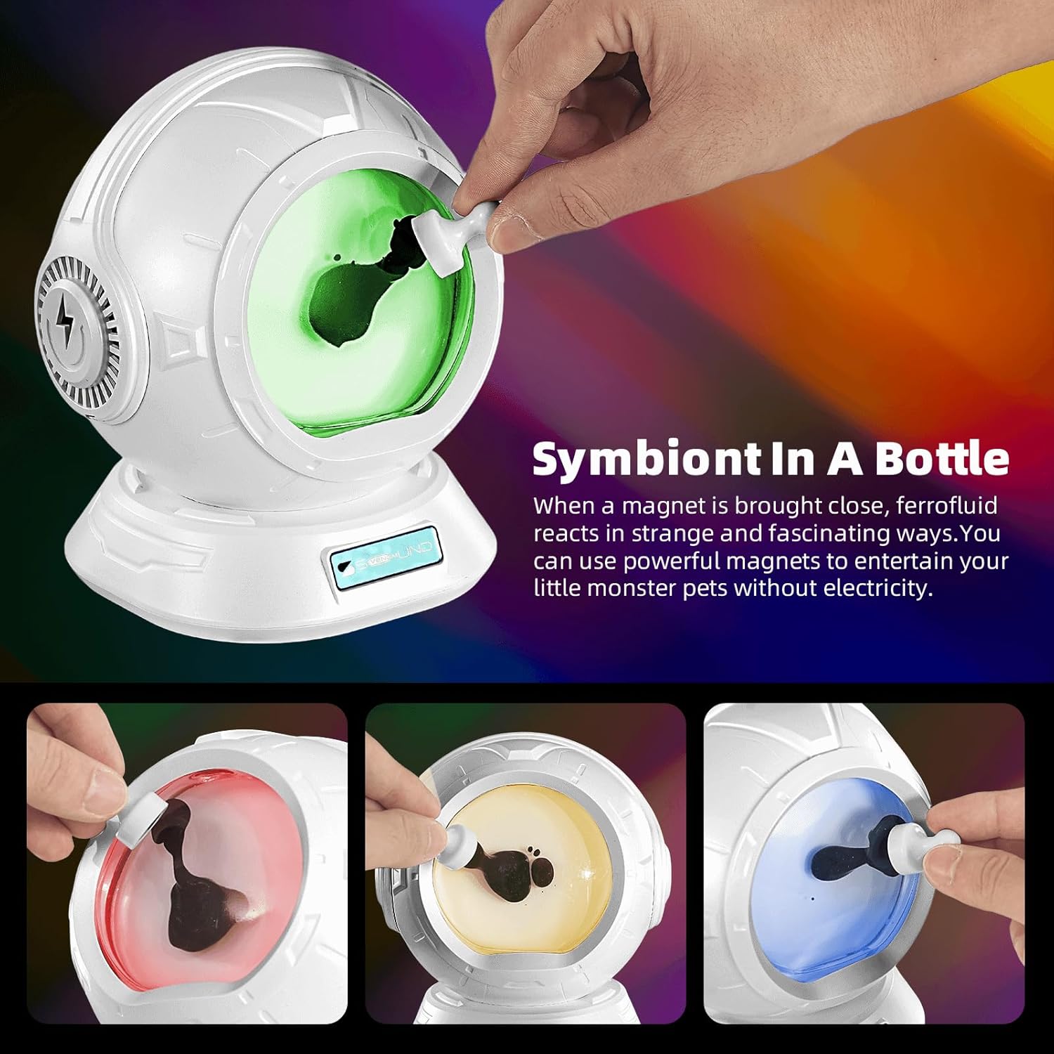 Magnetic Fluid Bluetooth Speaker Music Rhythm Light