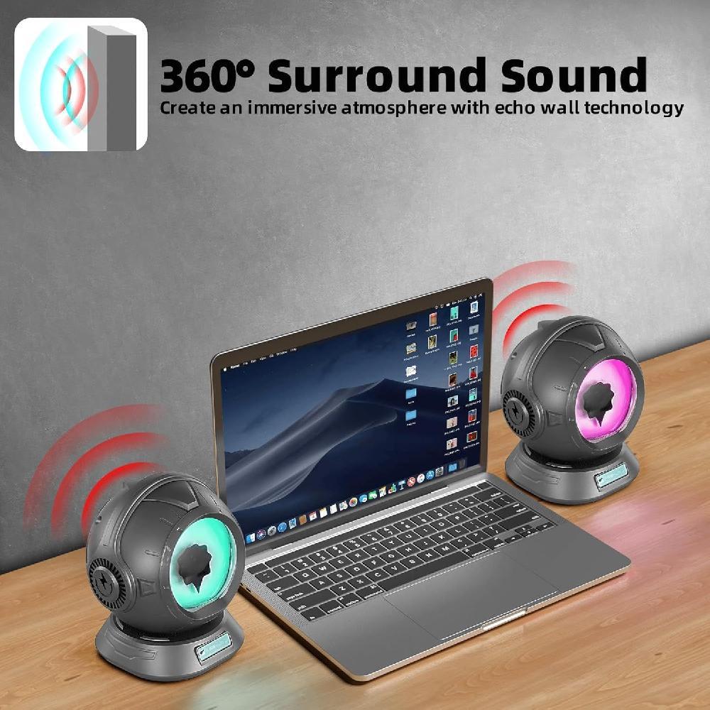 Magnetic Fluid Bluetooth Speaker Music Rhythm Light