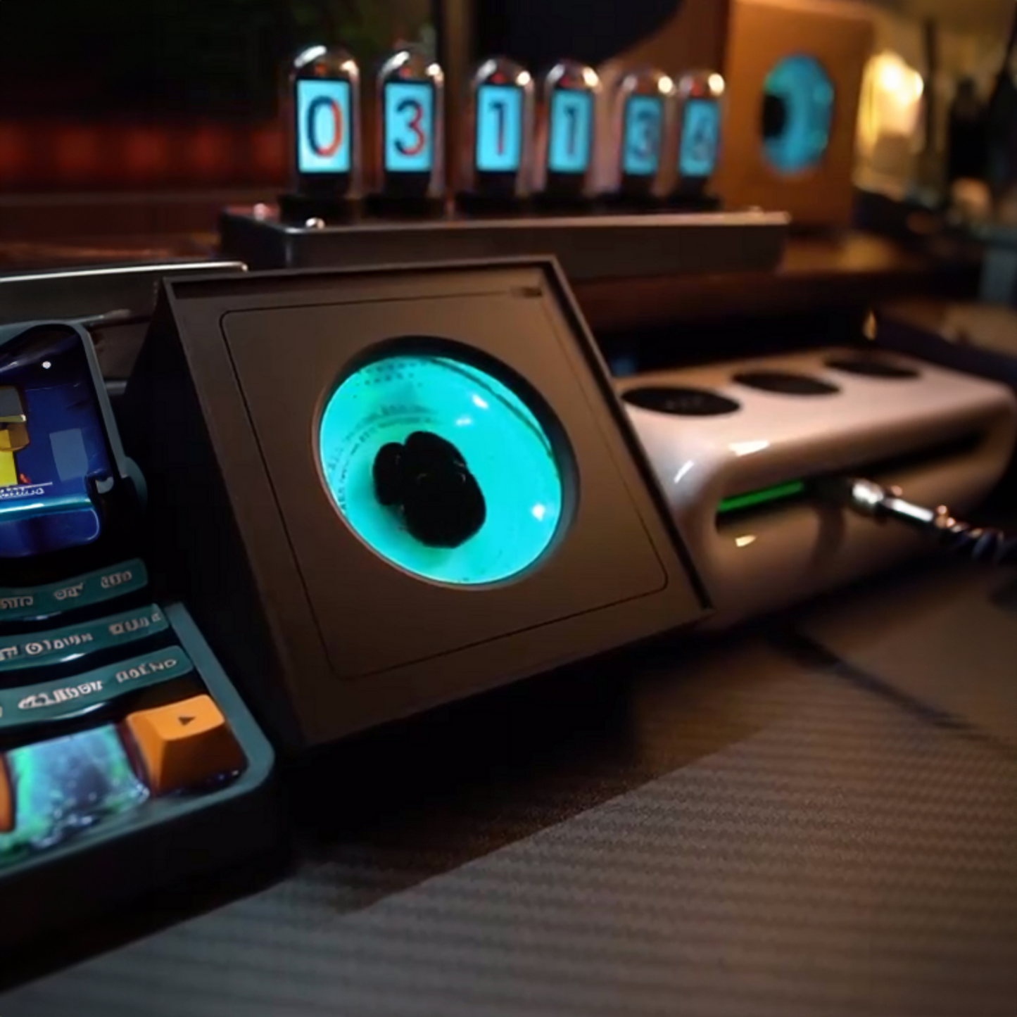 Ferrofluid Speaker Sound Visualizer, Dancing Ferrofluid Lamp with Colorful Lights, Ferrofluid with Music Rhythm