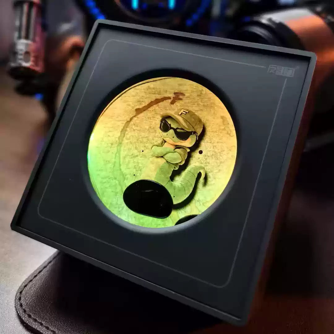 Ferrofluid Speaker Sound Visualizer, Dancing Ferrofluid Lamp with Colorful Lights, Ferrofluid with Music Rhythm