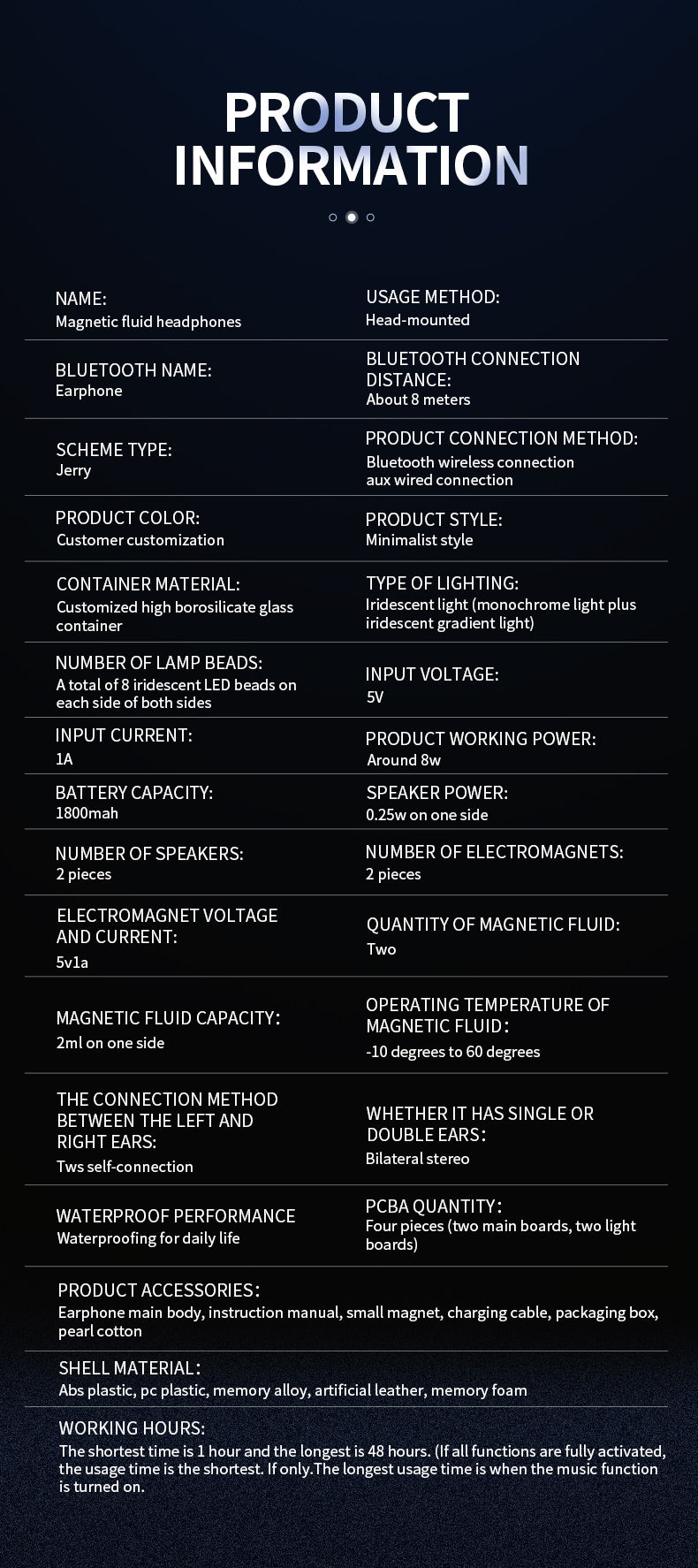 Magnetic Fluid Noise-Canceling Headphones