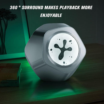 Bluetooth Speaker Magnetic Fluid Speaker, Portable Bluetooth 5.0 Wireless Outdoor Speaker for Home Office